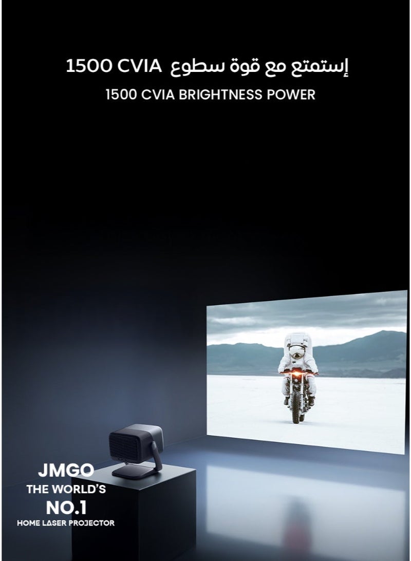 JMGO ARE YOU READY FOR THE WORLD CUP !! JMGO N1 Pro Triple Laser Projector, 1500 CVAI (3200 ANSI Lumens), FHD, 4K HDR10, Android TV 11, Blu Ray 3D, DTS & Dolby Audio, Dynaudio Speakers, 240Hz, Wi Fi 6, Bluetooth 5, Smart Object Avoidance - Image 5