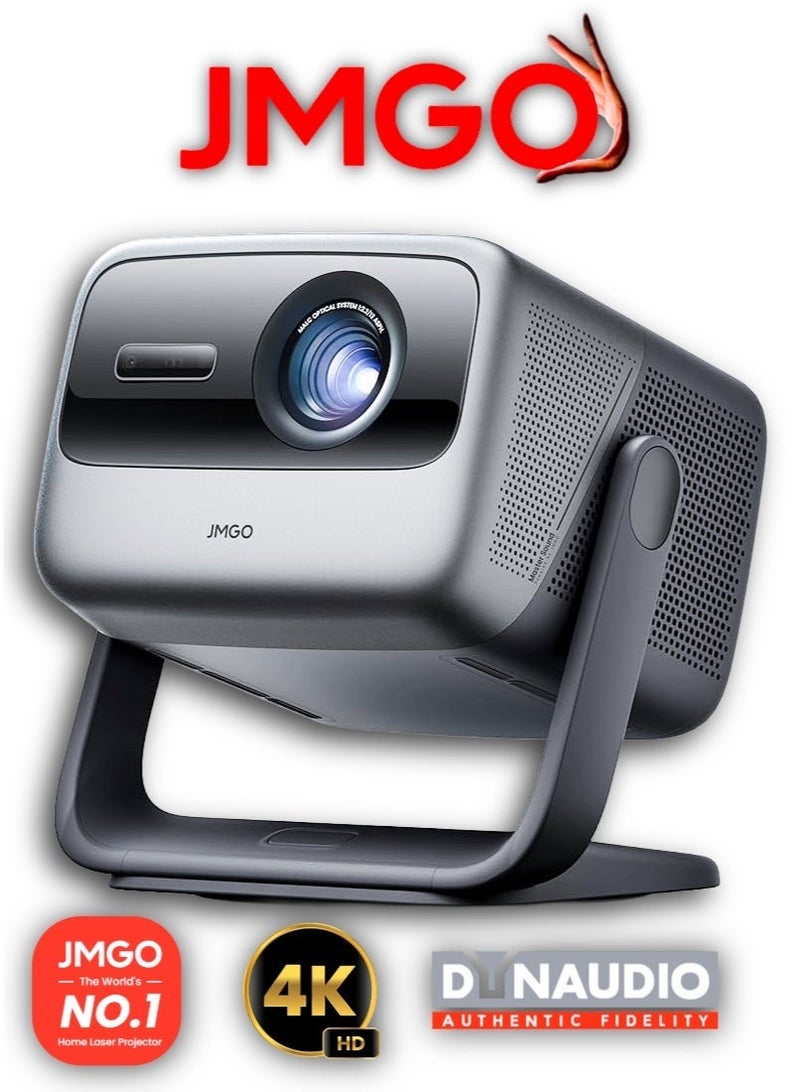 JMGO ARE YOU READY FOR THE WORLD CUP !! JMGO N1 Pro Triple Laser Projector, 1500 CVAI (3200 ANSI Lumens), FHD, 4K HDR10, Android TV 11, Blu Ray 3D, DTS & Dolby Audio, Dynaudio Speakers, 240Hz, Wi Fi 6, Bluetooth 5, Smart Object Avoidance - Image 1