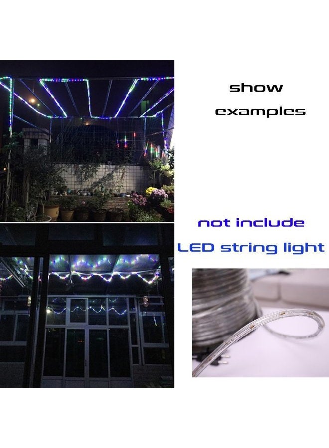 AKOAK LED Rope Light Clips Holder 50 Pieces PVC Clips with 100 Piecs Screws for LED Light Wall Mount and Bar Mount - Image 5