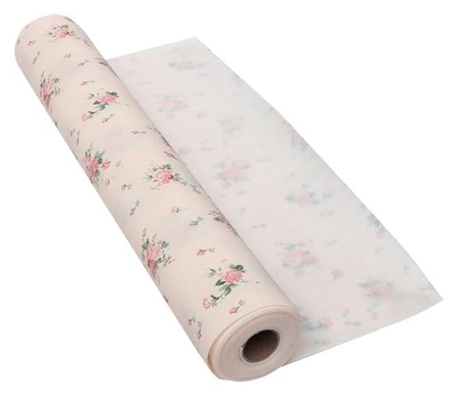 1pc Kitchen Mat 45cm x 300cm Anti-Slip Kitchen Cabinet Mat - Rose Shape