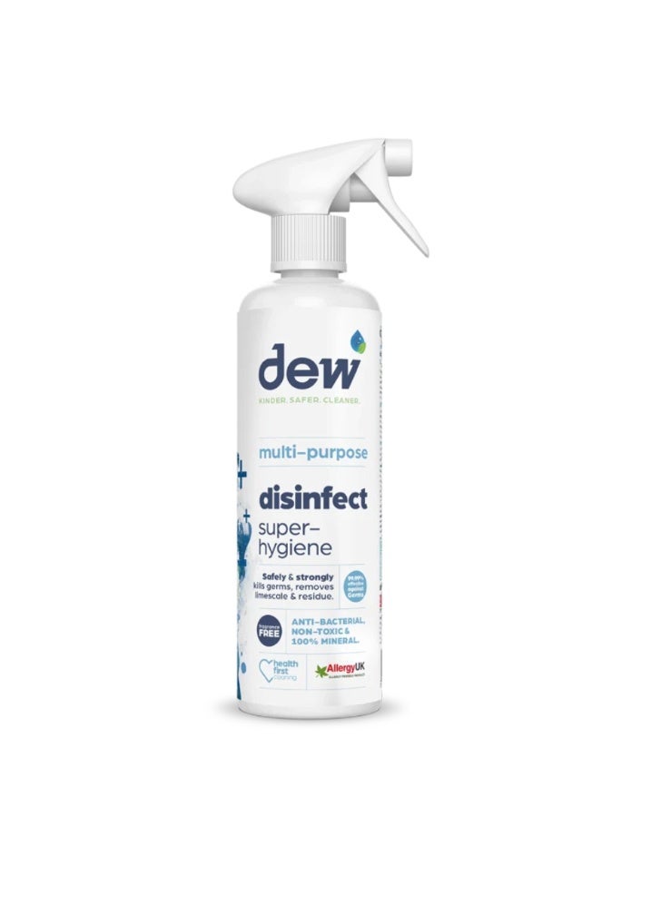 Dew Multi-Purpose Disinfectant Spray – 99.99% Germ Killer, Non-Toxic & 100% Mineral Based, Fragrance-Free Super Hygiene Cleaner – Safe for Family & Pets - Image 2