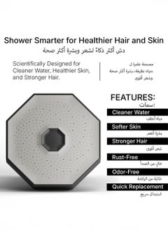 Nayra Skin co Nayra Premium Shower Head with High Pressure & Filter – Removes 98% Chlorine, Heavy Metals & Impurities, Hydrates Skin & Hair, Universal Fit, High Pressure, Ideal for Sensitive Skin  - Image 4