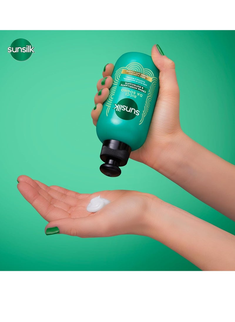 Sunsilk - Sunsilk, Crema Districante Ricci da Sogno, Crema per Capelli Ricci Definiti, Senza Risciacquo, Formula Active Fusion, Detangling Cream, Dream Curls 6.7 Fl Oz Made in Italy [Italian Import] - Image 1