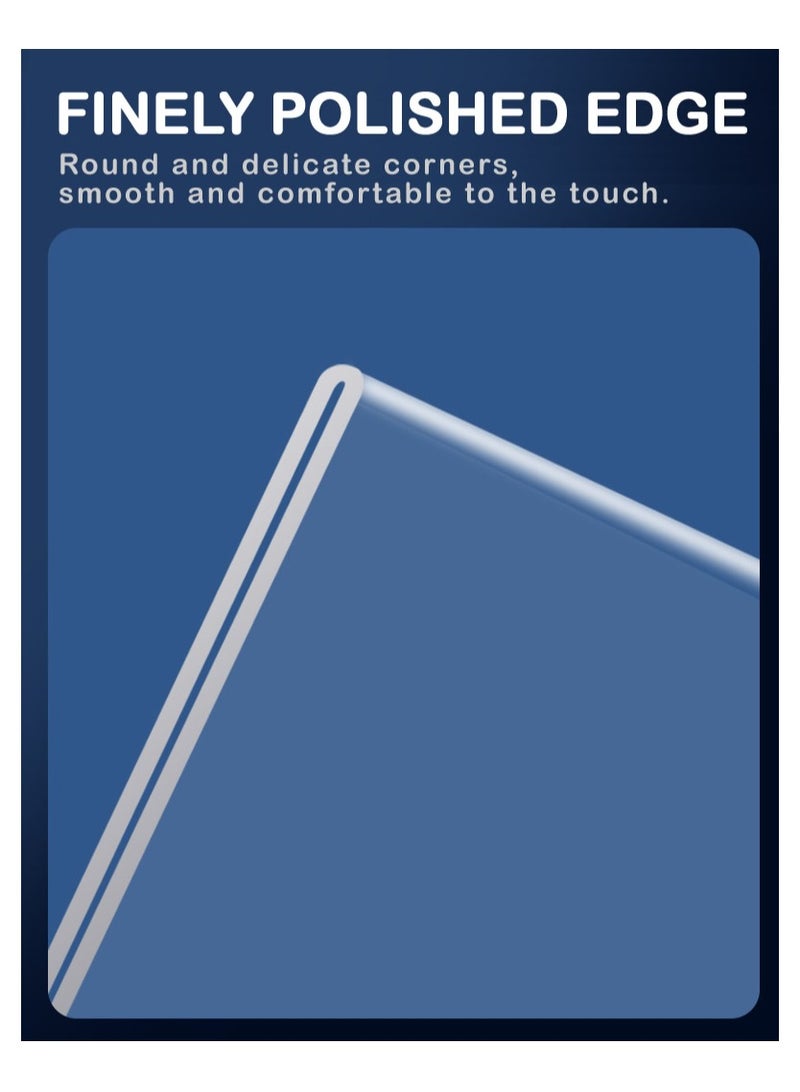 Generic 3 Pack Acrylic Sign Holder 297 x 210mm, Clear Double Side T Shape Acrylic Table Sign Stands for Display, Flyer Holder Paper Card Holder  - Image 3