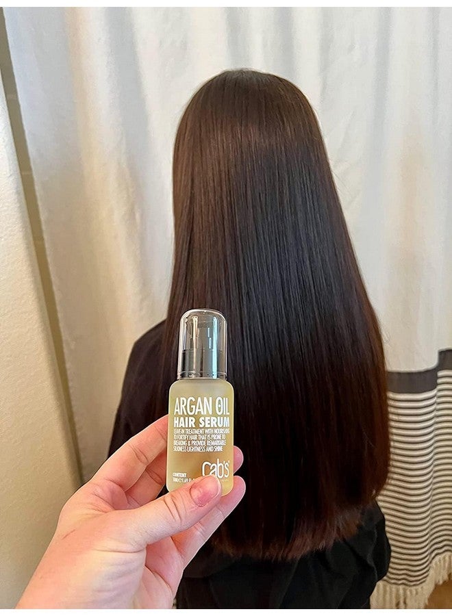 Cab's Argan Oil Hair Oil - Frizzy Control for Dry, Damaged & Coarse Hair, Nourishing and Repair Hair Shine - Paraben Free, Sulfate Free 1.69 fl oz (hair serum with box) - Image 2