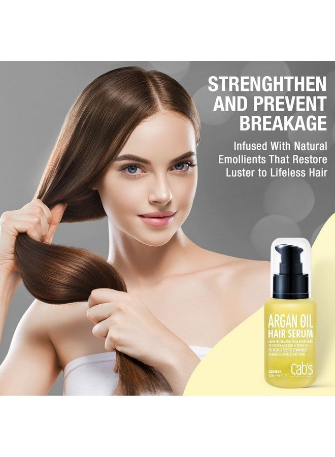 Cab's Argan Oil Hair Oil - Frizzy Control for Dry, Damaged & Coarse Hair, Nourishing and Repair Hair Shine - Paraben Free, Sulfate Free 1.69 fl oz (hair serum with box) - Image 3