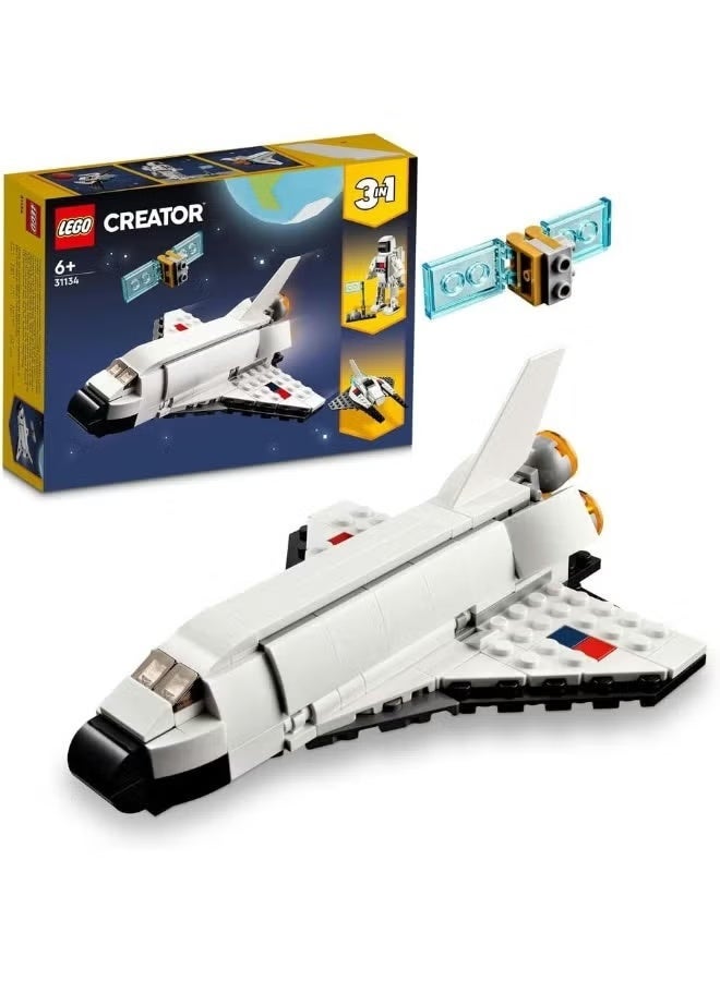 LEGO Creator 3 in 1 Space Shuttle & Spaceship Toys 31134 (Age 6+, 144 Pieces) - Image 1