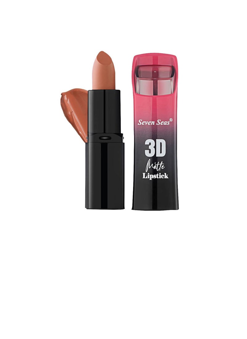 Seven Seas Seven Seas 3D Matte Velvet Finish Full Coverage Matte Long Lasting Lipstick Smooth Application Transferproof and Smudge Proof Highly Pigemented Lipstick for Women  Scarlet  - Image 1