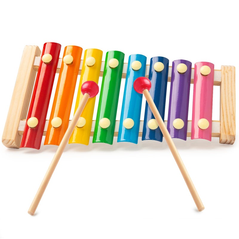 MCPINKY Xylophone for Kids, Xylophone Musical Toy with Child Safe Mallets Educational Musical Instruments Toy for Toddlers - Image 1