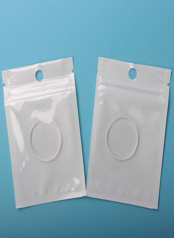 Luzen 6Pcs Silicone Easy Fan Volume Lash Pads Blooming Lash Pallet Patches Round Eyelash Fan Holder Eyelash Extension Supplies for Easy Fan Volume Lashes Makeup Tools, Clear - Image 4