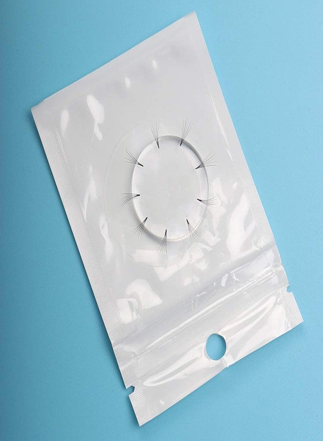 Luzen 6Pcs Silicone Easy Fan Volume Lash Pads Blooming Lash Pallet Patches Round Eyelash Fan Holder Eyelash Extension Supplies for Easy Fan Volume Lashes Makeup Tools, Clear - Image 5