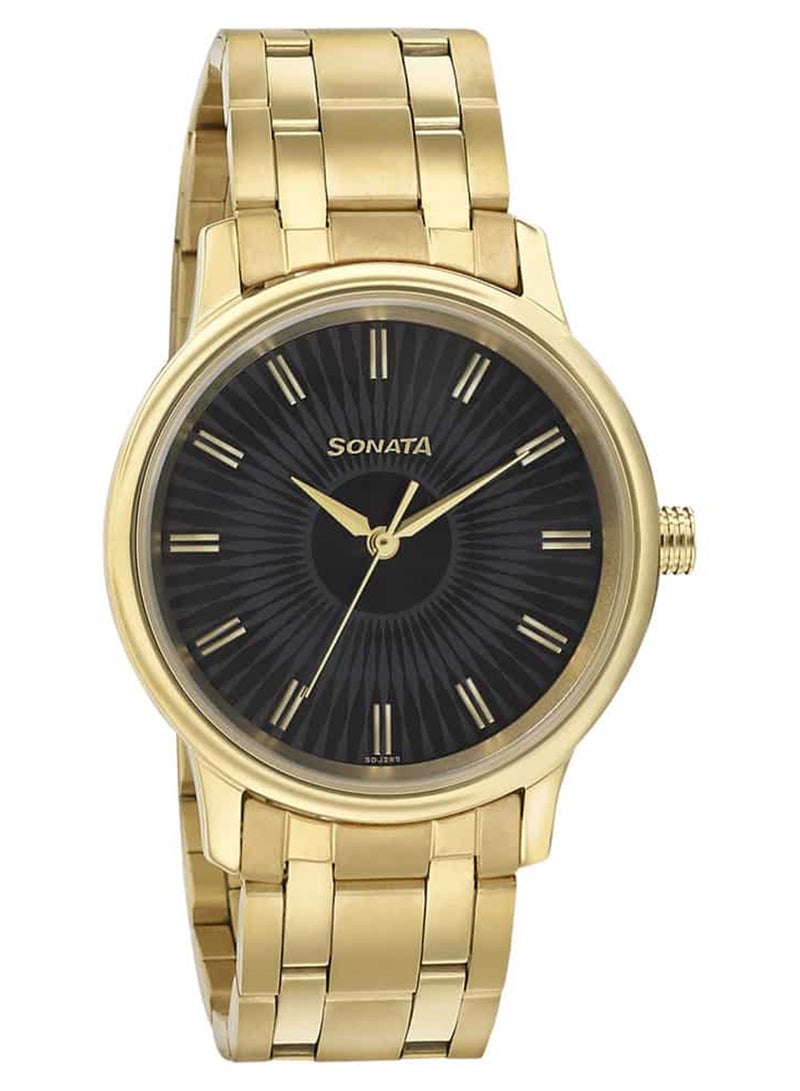 سوناتا ساعة يد رجالية بعقارب دائرية معدنية  -  مم - Image 1