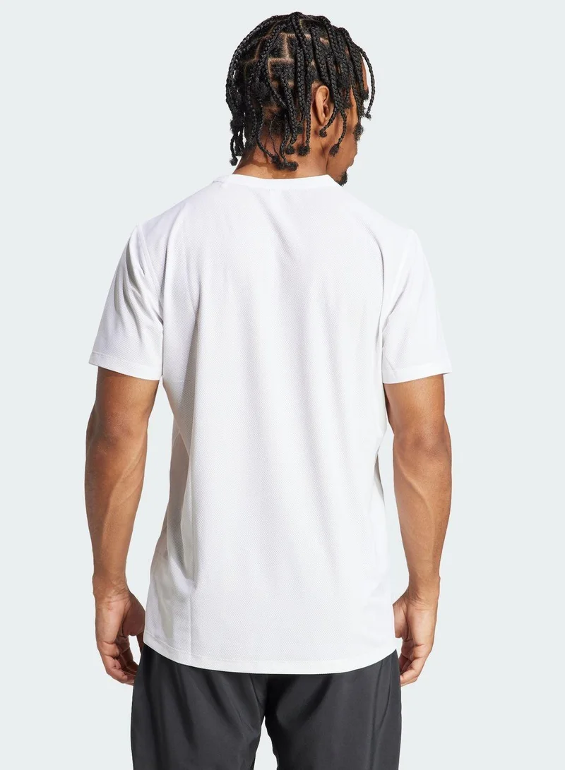 Adidas Otr B Tee White Running T-Shirts For Men XS
