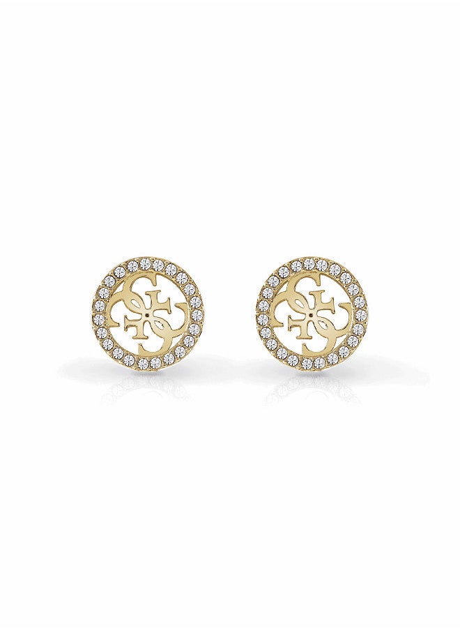 GUESS - 4G Logo with Pave Frame Earring - Image 1
