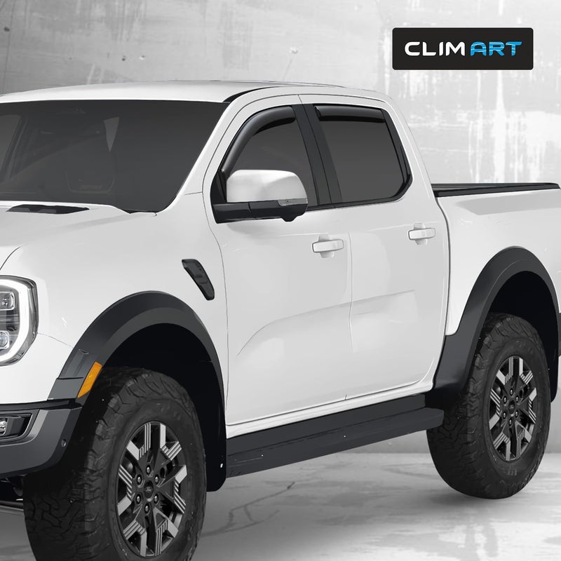 CLIM ART In-Channel Rain Guards for Ford Ranger 2024 SuperCrew - 4 pcs - Image 5