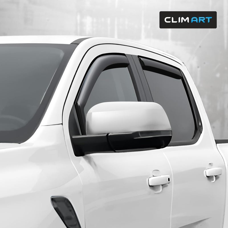 CLIM ART In-Channel Rain Guards for Ford Ranger 2024 SuperCrew - 4 pcs - Image 2