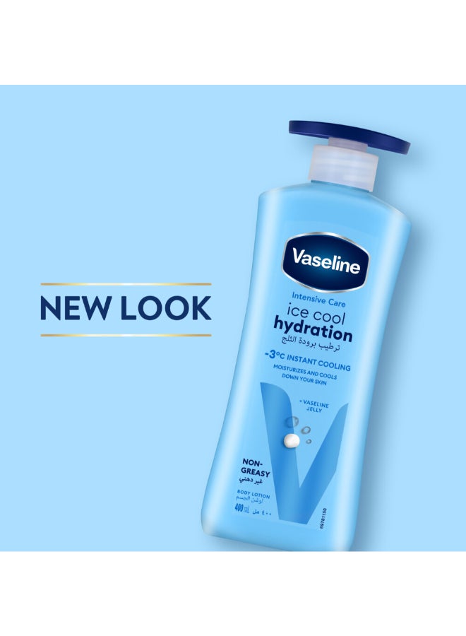VASELINE Intensive Care Body Lotion, Ice Cool Hydration, 400ml - Image 3