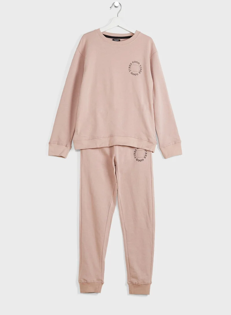Ripples Youth Sweatshirt And Joggers Set