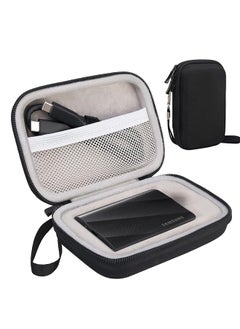 Lacdo Hard Carrying Case For Samsung T9 Portable Solid State Drives 1Tb 2Tb 4Tb Usb 3.2 External Ssd Hard Eva Shockproof Storage Travel Bag Black Plus Gray  - Image 1