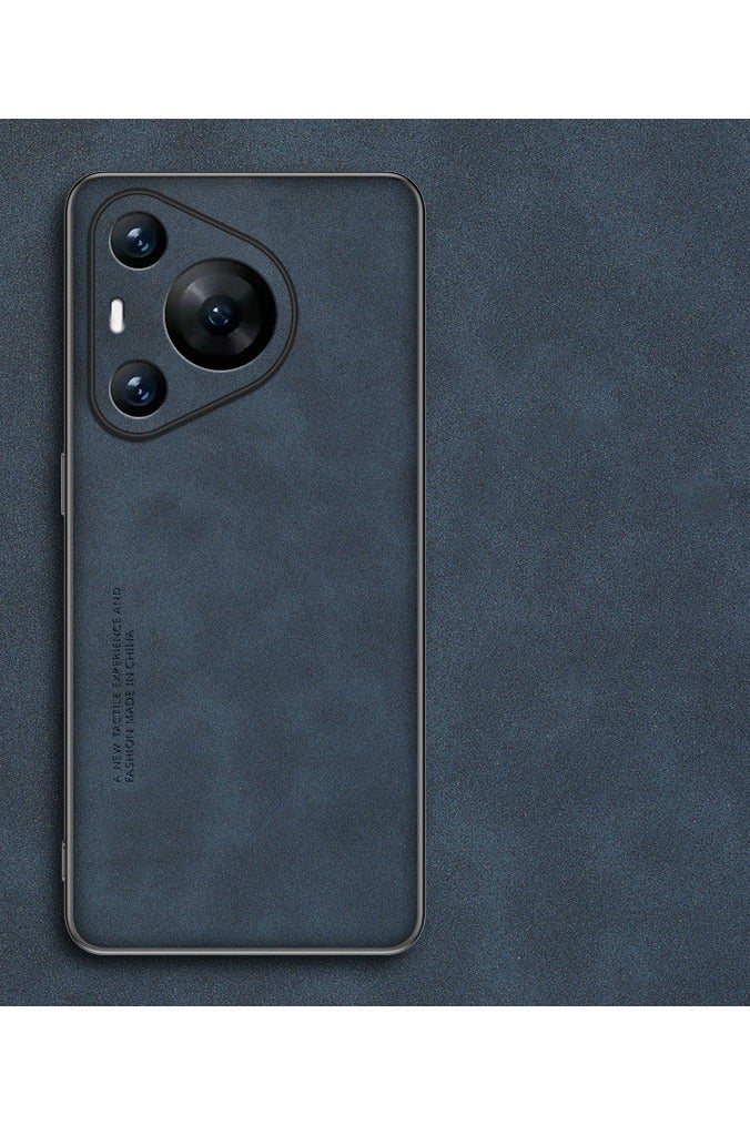 general Classic Elegant PU Leather Phone Case with Matte Matte Matte Surface Soft TPU Silicone Rubber Phone Case Compatible with Huawei Pura 80 Pro, Anti-Fingerprint Full Body Powerful Protection - Image 1