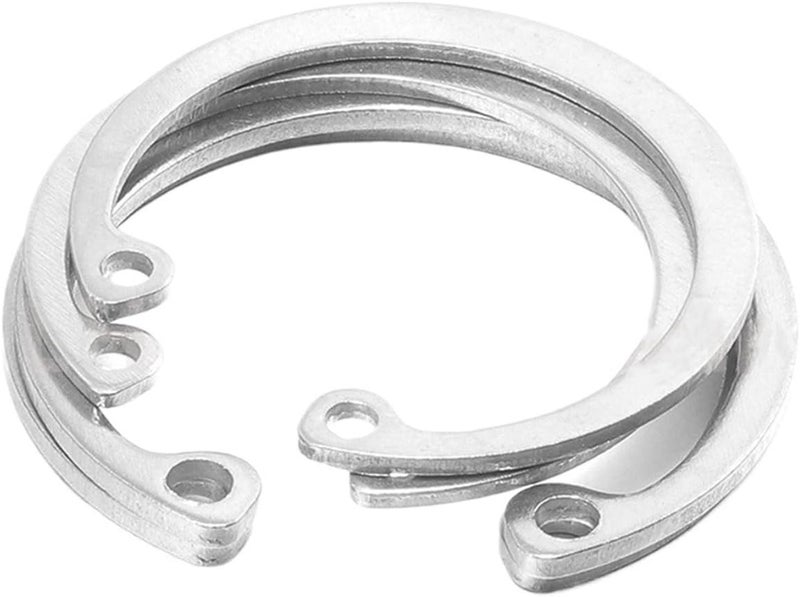 External Large Retaining Ring, 1-40pcs 8mm to 75mm C Type Internal Circlips Retaining Rings for Bores CirClip 304 A2 Stainless Steel(40mm (1pc)) - Image 3