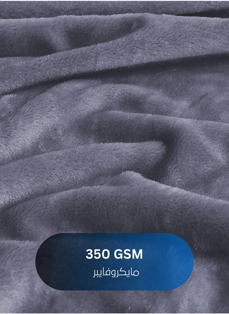 Master Home Textile - Lightweight Velvet Blanket, Mora Series, 350GSM, Single Size 230 x 170 cm, Extra Soft All Season Fleece Blanket, Bed And Sofa Blanket - Image 1