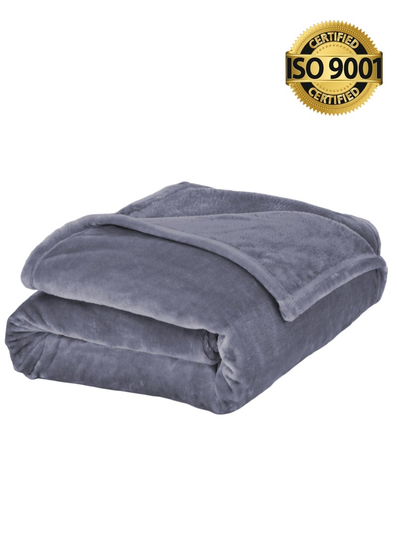 Master Home Textile - Lightweight Velvet Blanket, Mora Series, 350GSM, Single Size 230 x 170 cm, Extra Soft All Season Fleece Blanket, Bed And Sofa Blanket - Image 1
