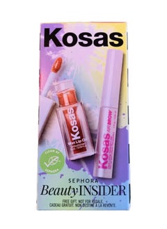 Kosas Beauty Insider Wet Lip Oil Gloss & Air Brow Clear -1.77G  - Image 2