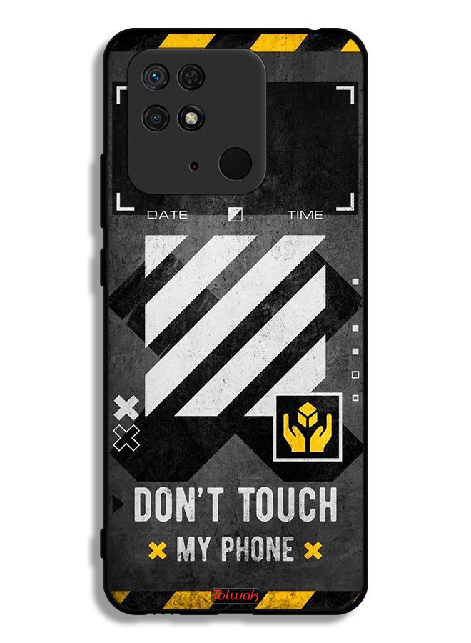 Tolwak Xiaomi Redmi 10C Protective Case Cover Do Not Touch My Phone - Image 1