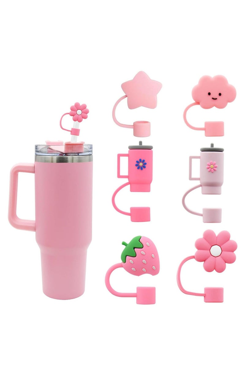 يلا بيك غطاء ماصة لكوب ستانلي من  متوافق مع كوب 887 مل و1.2 لتر، أغطية رأس 10 ملم 1 سم مقاومة للغبار وقابلة لإعادة الاستخدام لديكور الحفلات - Image 1