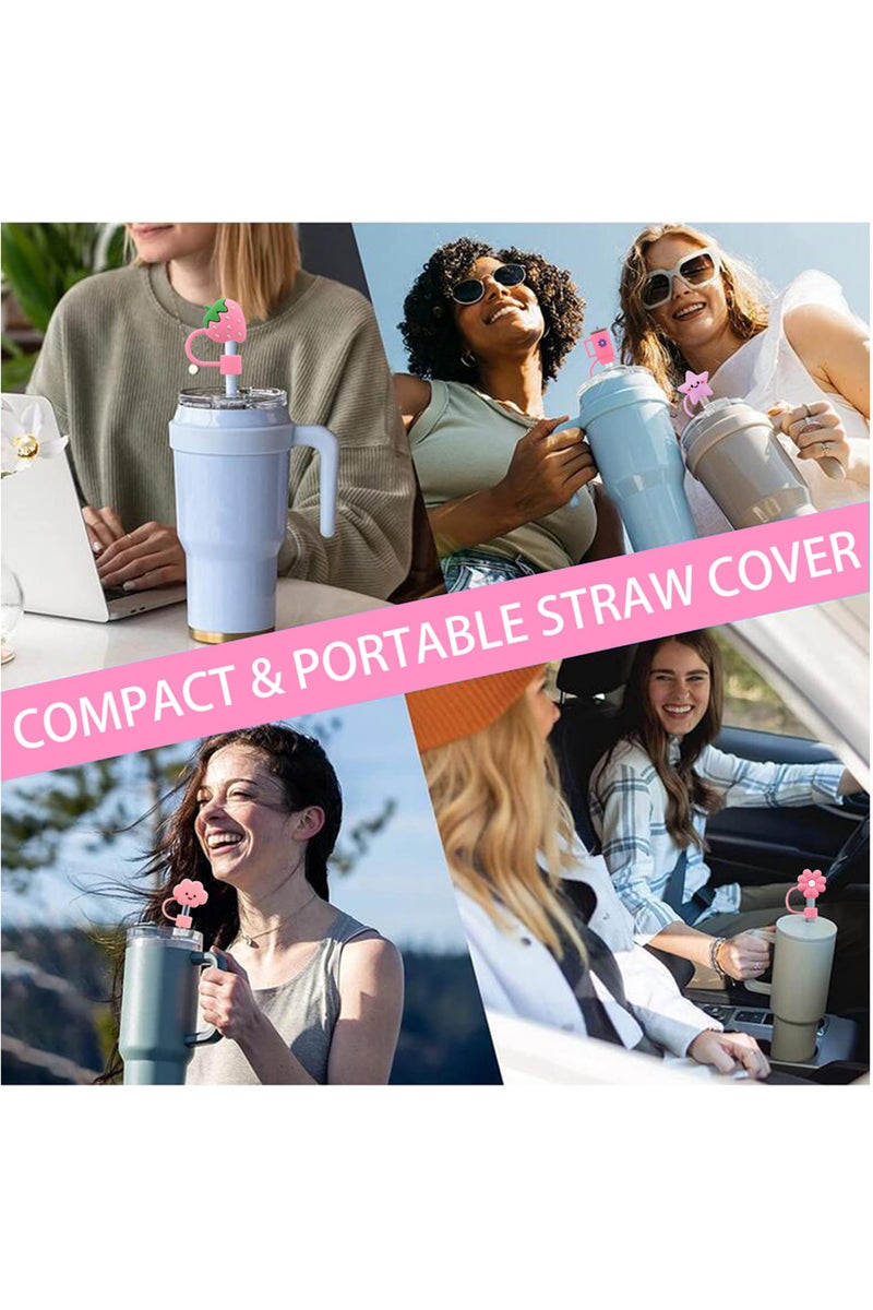 يلا بيك غطاء ماصة لكوب ستانلي من  متوافق مع كوب 887 مل و1.2 لتر، أغطية رأس 10 ملم 1 سم مقاومة للغبار وقابلة لإعادة الاستخدام لديكور الحفلات - Image 3