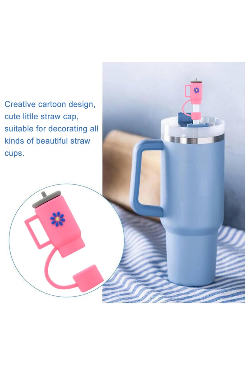 يلا بيك غطاء ماصة لكوب ستانلي من  متوافق مع كوب 887 مل و1.2 لتر، أغطية رأس 10 ملم 1 سم مقاومة للغبار وقابلة لإعادة الاستخدام لديكور الحفلات - Image 4