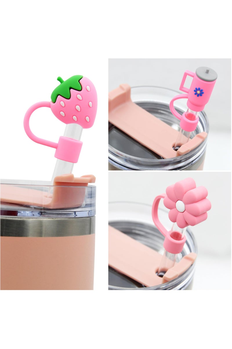 يلا بيك غطاء ماصة لكوب ستانلي من  متوافق مع كوب 887 مل و1.2 لتر، أغطية رأس 10 ملم 1 سم مقاومة للغبار وقابلة لإعادة الاستخدام لديكور الحفلات - Image 5