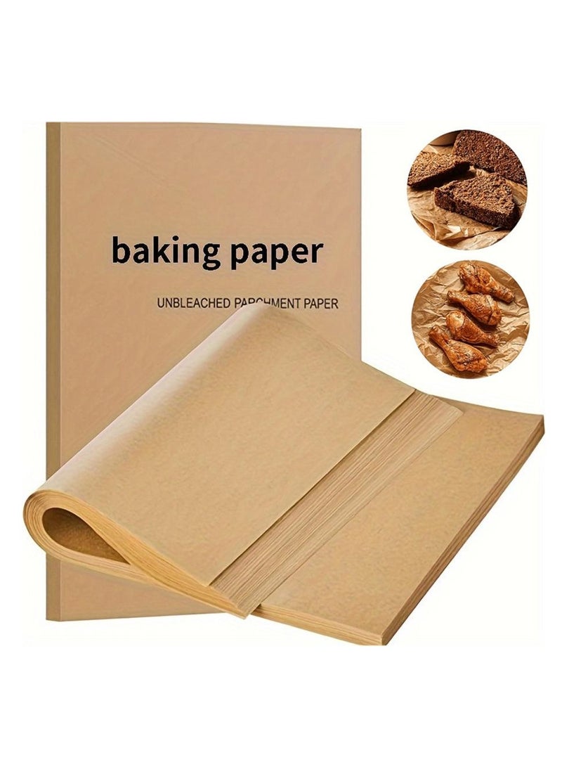 200 قطعة من ورق زيت السيليكون للخبز 23*33 سم مقلاة هوائية خاصة لامتصاص الزيت لفة ورق فرن حصيرة طعام صينية هدية عيد صنع الحلوى مناسبة للتجمعات العائلية وحفلات العطلات ولوازم المطبخ - Image 1
