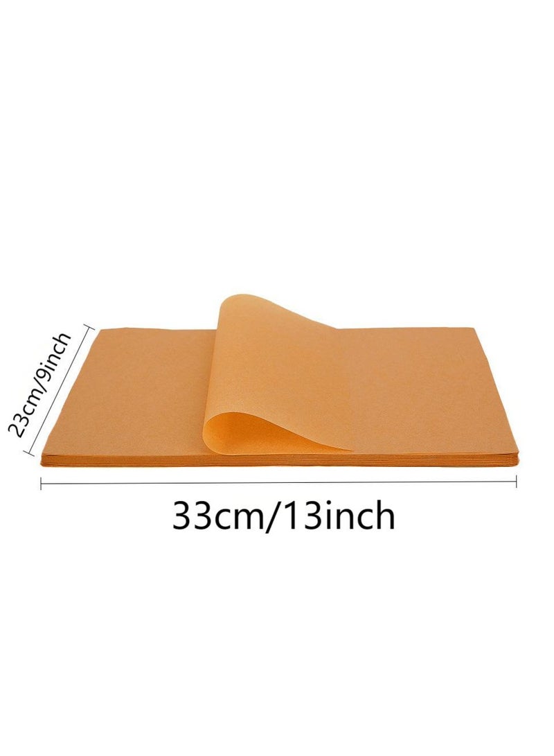 200 قطعة من ورق زيت السيليكون للخبز 23*33 سم مقلاة هوائية خاصة لامتصاص الزيت لفة ورق فرن حصيرة طعام صينية هدية عيد صنع الحلوى مناسبة للتجمعات العائلية وحفلات العطلات ولوازم المطبخ - Image 4