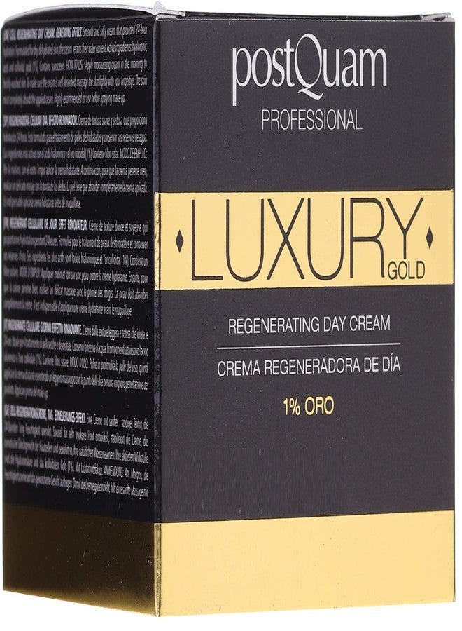 POSTQUAM Professional Luxury Gold Regenerating Day Cream 50ml - Spanish Products - Hydrating And Regenerating - Maintains Moisture Balance - Light And Clarity - Hyaluronic Acid - Image 2