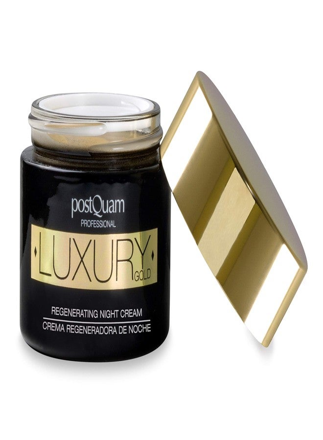 POSTQUAM Professional Luxury Gold Regenerating Day Cream 50ml - Spanish Products - Hydrating And Regenerating - Maintains Moisture Balance - Light And Clarity - Hyaluronic Acid - Image 3