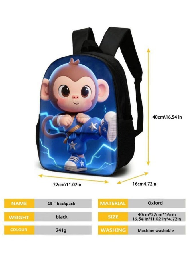 Bright Li Fire Unlock the new fashion of childish fun! Three-piece set of bags, cartoon elements for children and teenagers (students, children, friends' outings, mountain climbing, schooling, etc. can be used) - 17 - Image 5