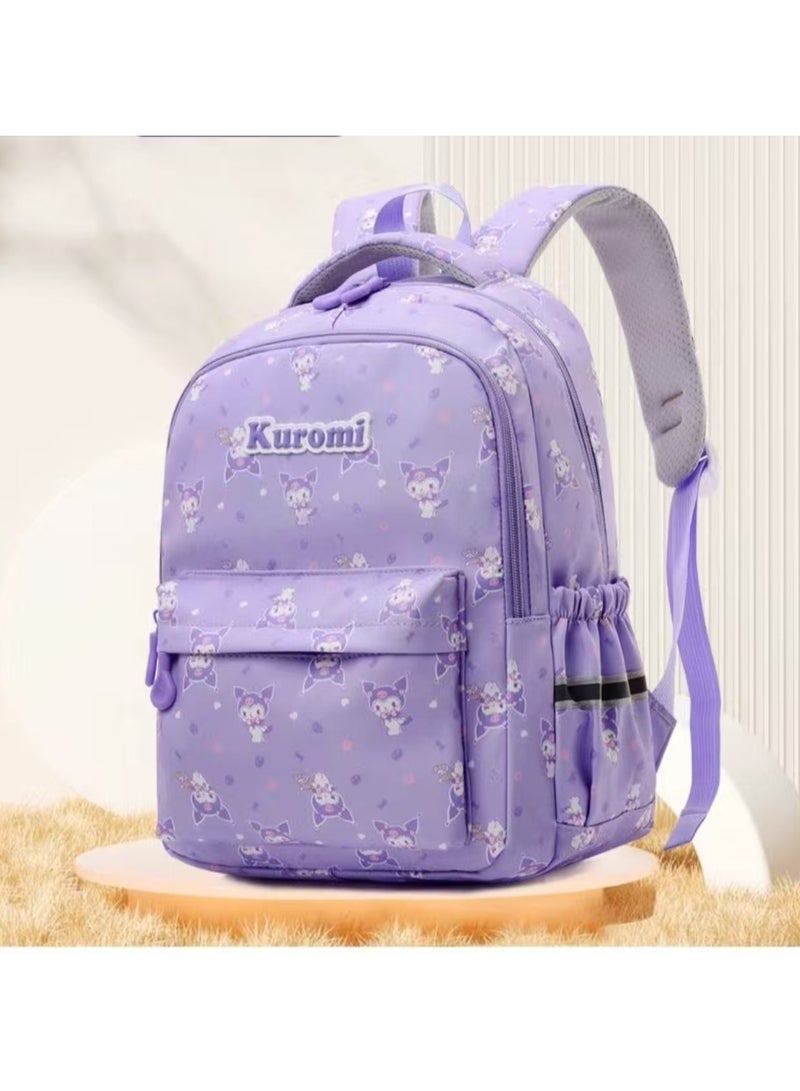 kuromi جديد أسلوب تلميذ فتى بنت حقيبة , مدرسة سفر أرجوانيّ حقيبة , أطفال حقيبة الظهر . - Image 4