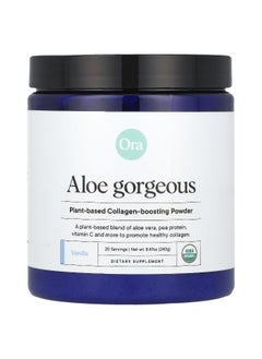ORA Ora, Aloe Gorgeous, Plant-Based Collagen-Boosting Powder, Vanilla , 8.47 oz (240 g)  - Image 1