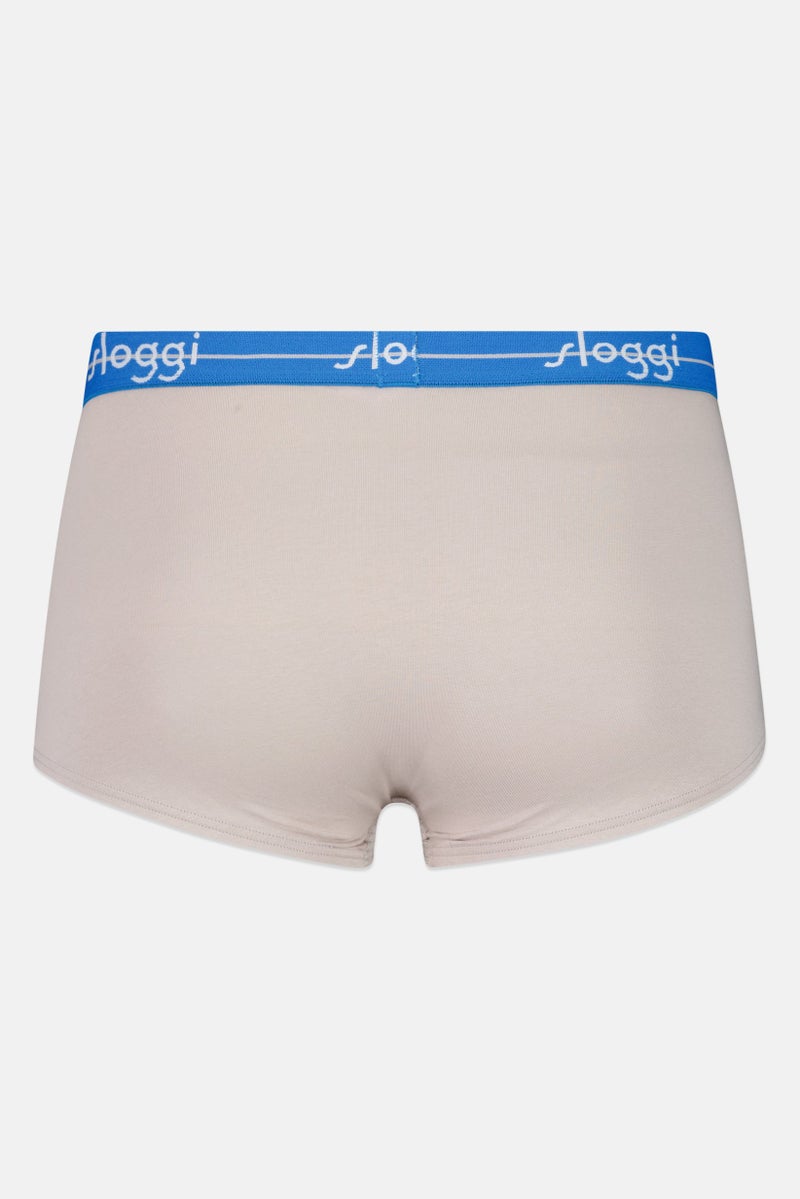 sloggi Men 2 Piece Brand Logo Boxer Brief, Grey - Image 2