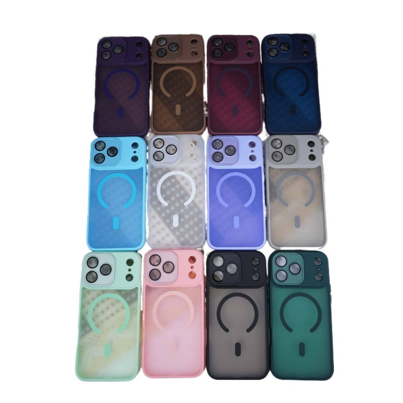 MS PC MagSafe Case for iPhone 14 / 14 Plus / 14 Pro / 14 Pro Max with Skin Feel and Strong Magnetic plus Full Coverage plus Lens Protector in Desert Gold - Image 2