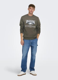 Crew Neck  Printed Football Sweatshirt - pzsku/ZD102F973F4FD1E203373Z/45/_/1736330454/d5afb60f-490a-46b8-a377-22068a9117a9