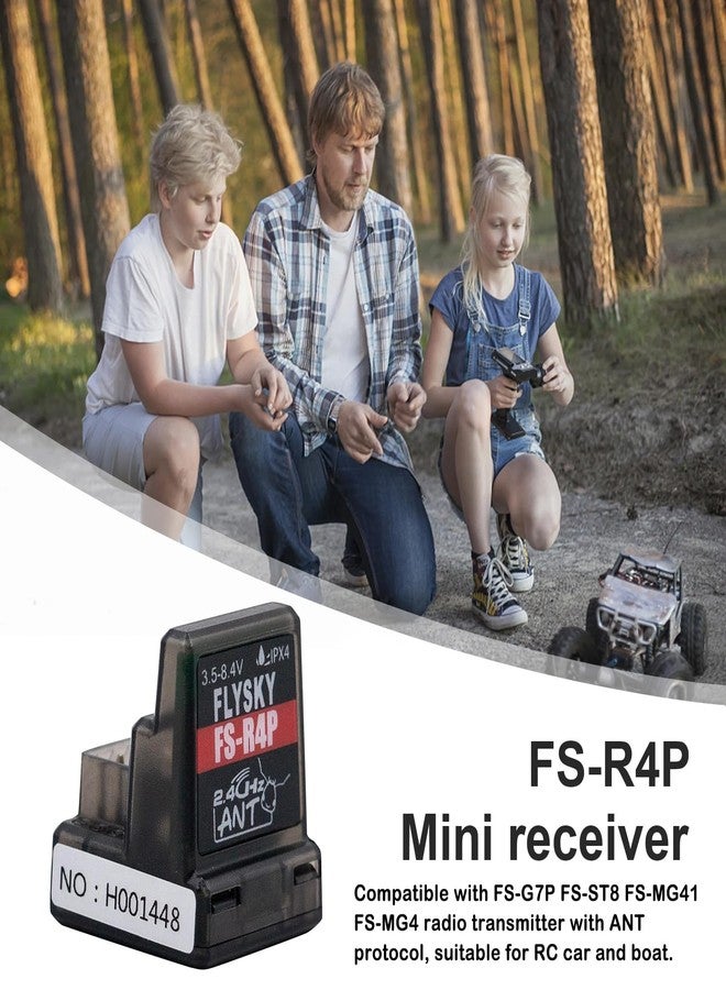 GoolRC Flysky FS-R4P Receiver, 2.4GHz 4CH Receiver ANT Protocol Single Antenna PWM Output Compatible with Flysky FS-G7P FS-ST8 Radio Transmitter for RC Car and Boat - Image 3