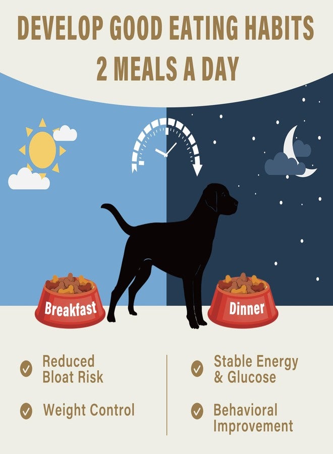 EliteSign Dog Feeding Reminder Sign with Magnet, Pet Feeding Tracker with The Dog Ate, Acrylic Dog Paw 2 Area Feed Sign with Breakfast and Dinner for Fridge, Black with 2 Stickers, 4.7" x 2.7" - Image 2