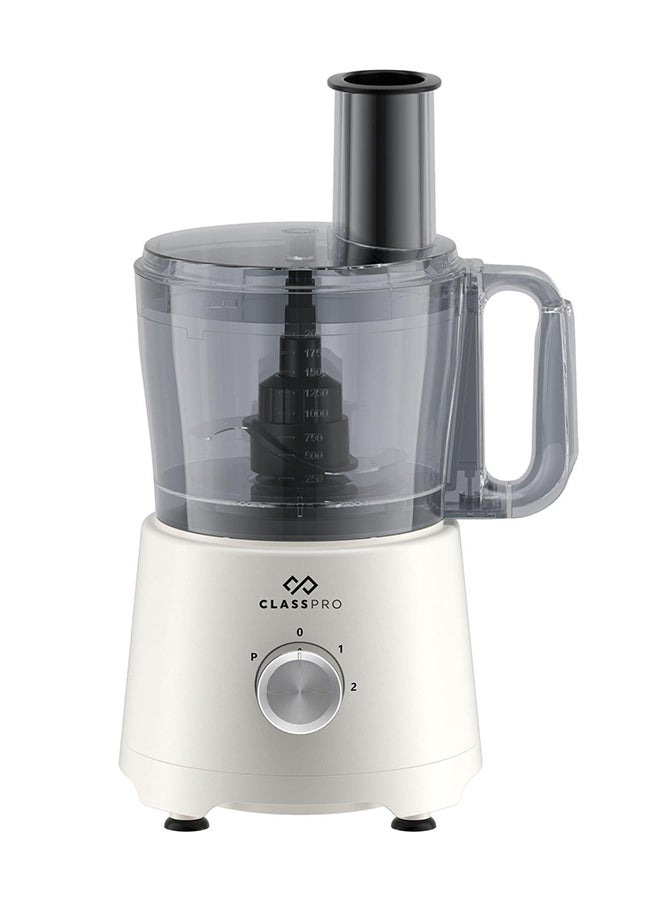 ClassPro Multi-Functional Food Processor, 5 in 1, 2.5L, 1000W, White - Image 1