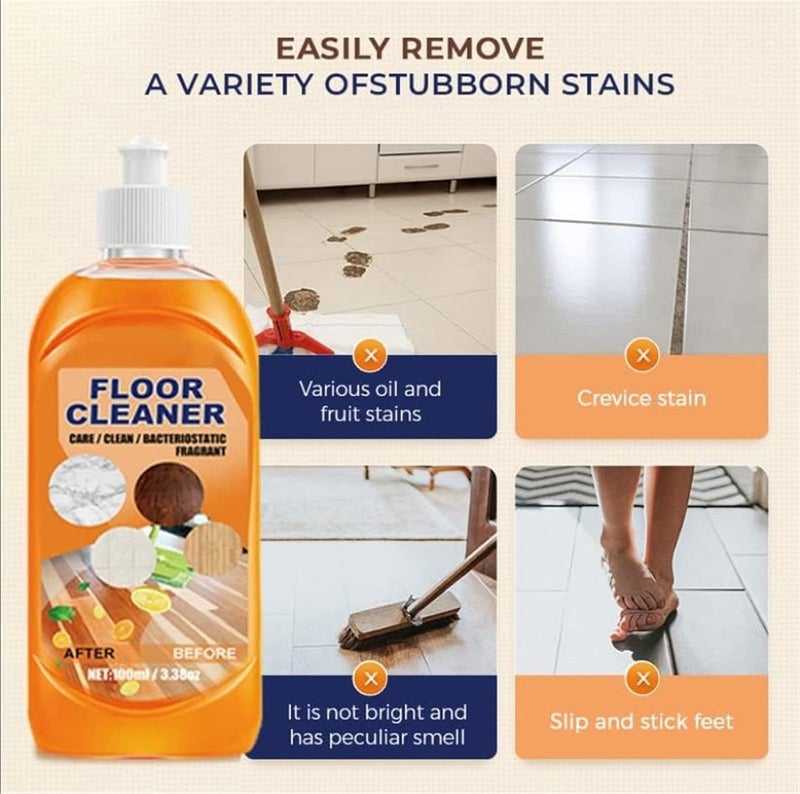 NML Floor Cleaner, Powerful Decontamination Floor Cleaner, Wood Floor Stain Remover, Laminate Floor Cleaner,Hard Surface Floor Tile Cleaner 100ML (2) - Image 5