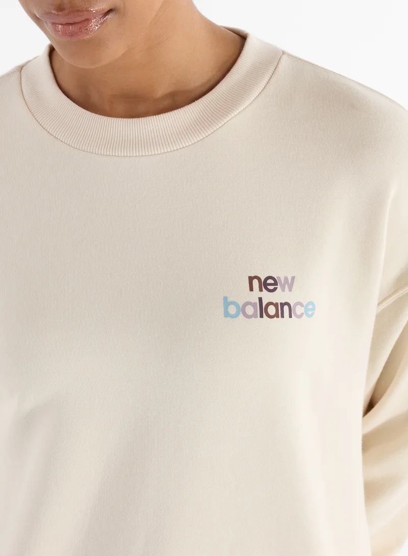 New Balance French Terry Oversized Logo Sweatshirt