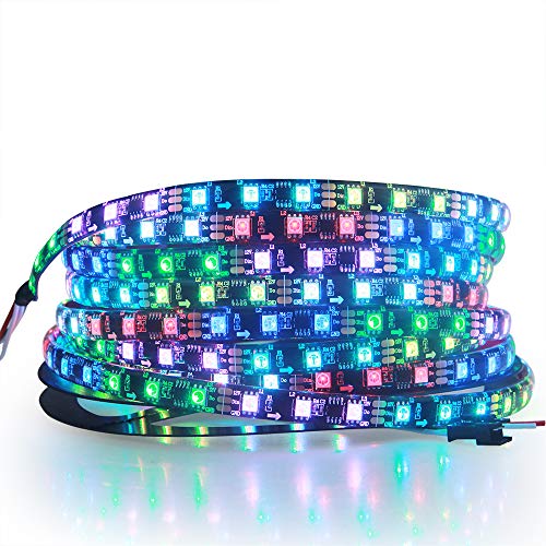 ALITOVE RGB Addressable LED Strip WS2811 12V LED Strip Lights 16.4ft 300 LEDs Dream Color Programmable Digital Flexible LED Pixel Rope Light Waterproof IP65 with 3M VHB Heavy Duty Self-Adhesive Back - Image 1