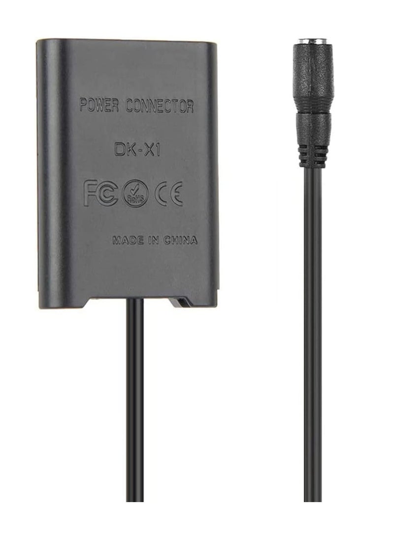XICEN - Power Adapter , Coupler (NP-BX1 Dummy Battery Replacement) kit ,  for Sony Cybershot ZV-1, DSC-RX1, RX1R, RX100 II III IV V VI VII, M2 M3 M4 M5 M6/B M7, HX50 HX90 HX300 WX300 WX350 WX500 - Image 1